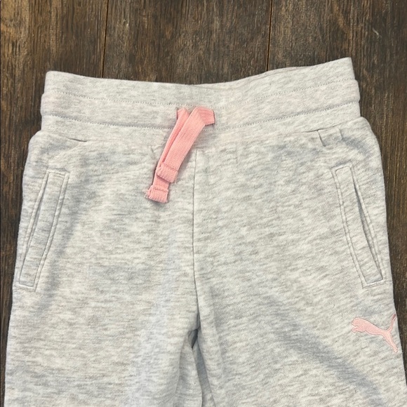 Puma Light Heather Gray Jogger Sweatpants - Picture 2 of 7